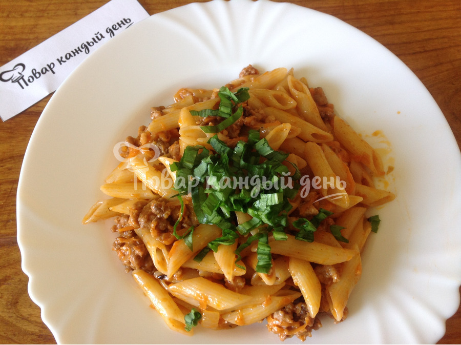 Макароны по флотски с фаршем