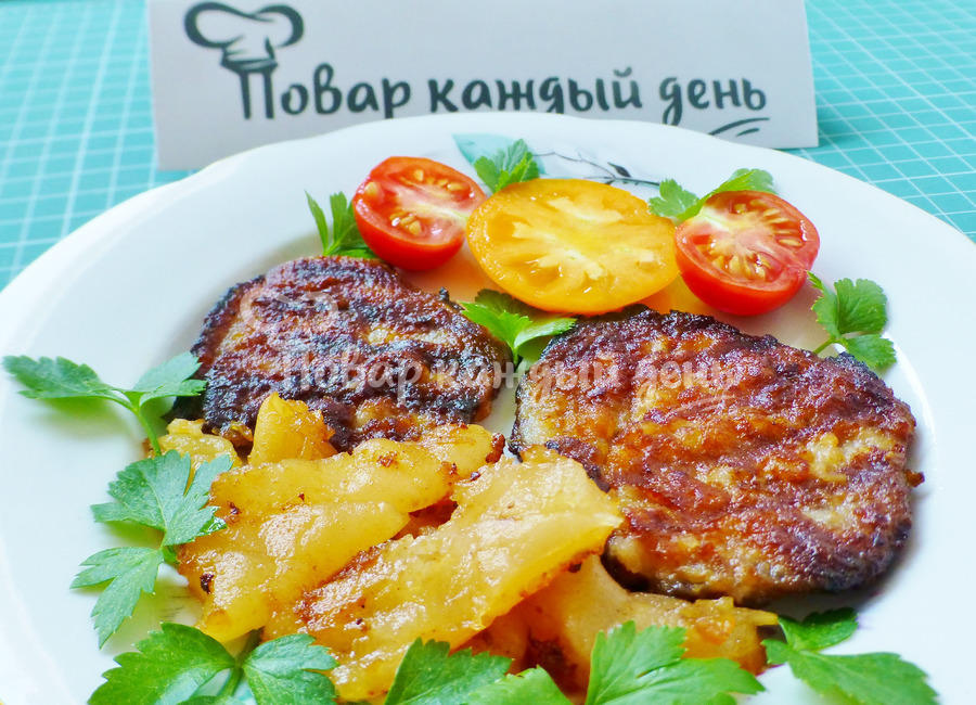Отбивные из свинины на сковороде