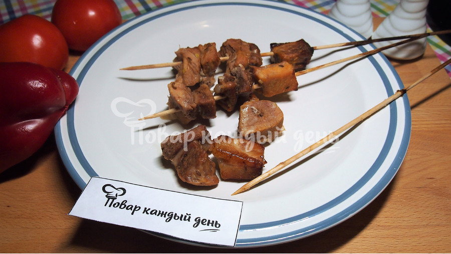 Шашлык в стеклянной банке в духовке