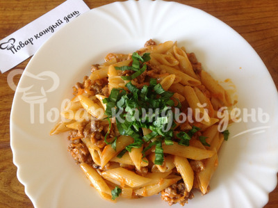 Макароны по флотски с фаршем