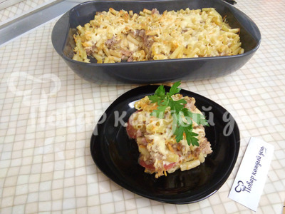 Макаронная запеканка с фаршем