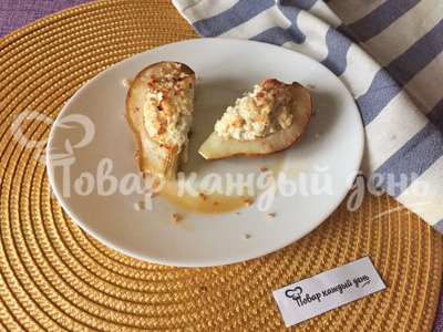 Груши запеченные с творожной начинкой