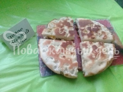 Шарлотка с яблоками и апельсинами